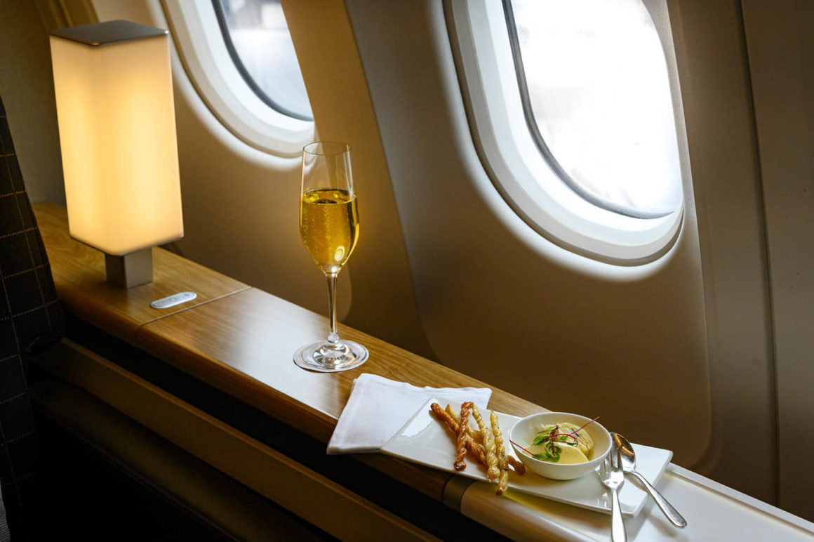 Swiss. Einmal Erstklässler 5 Vorspeise SWISS First Class Flug