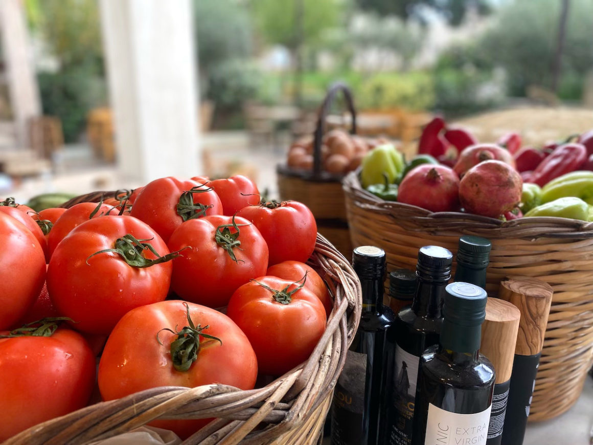 Cretan Malin Park, Obts und Gemüse aus eigenen Anbau