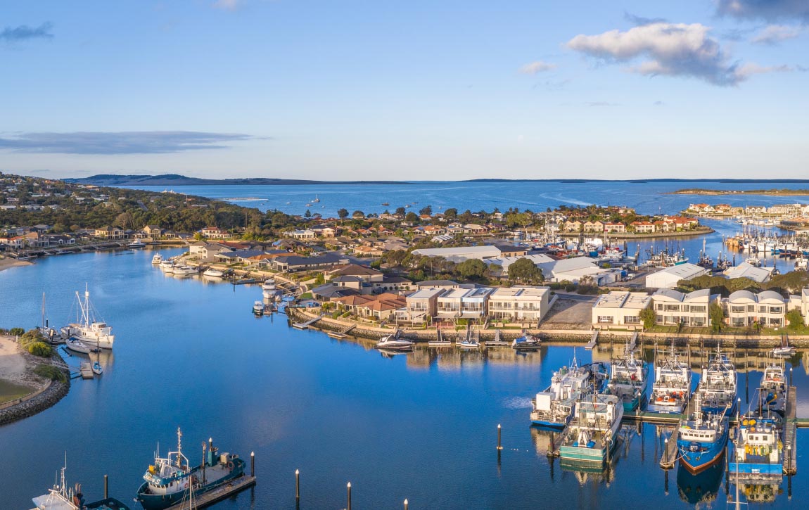 Eyre Peninsula. Seafood Frontier und Outback 2 Port Lincoln, Marina, Eyre Peninsula