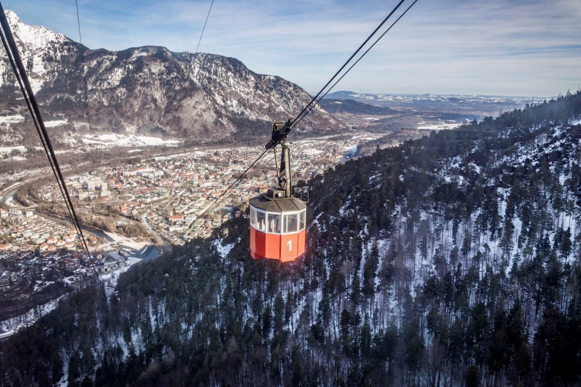 Bad Reichenhall, Oberbayern, Alpen, Stadt, Gondel, Predigtstuhl