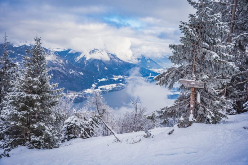 Oberösterreich, Winter, Outdoor, See, Berg