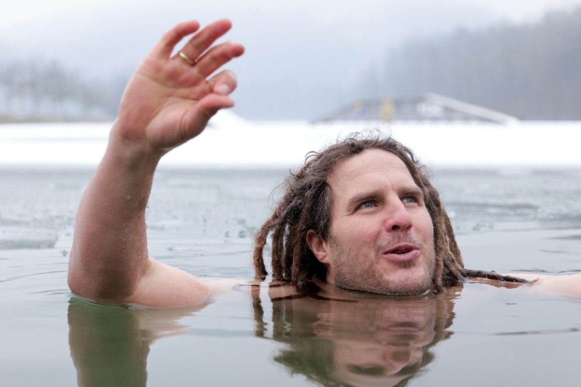 Oberösterreich, Winter, Outdoor, Eisbaden, See