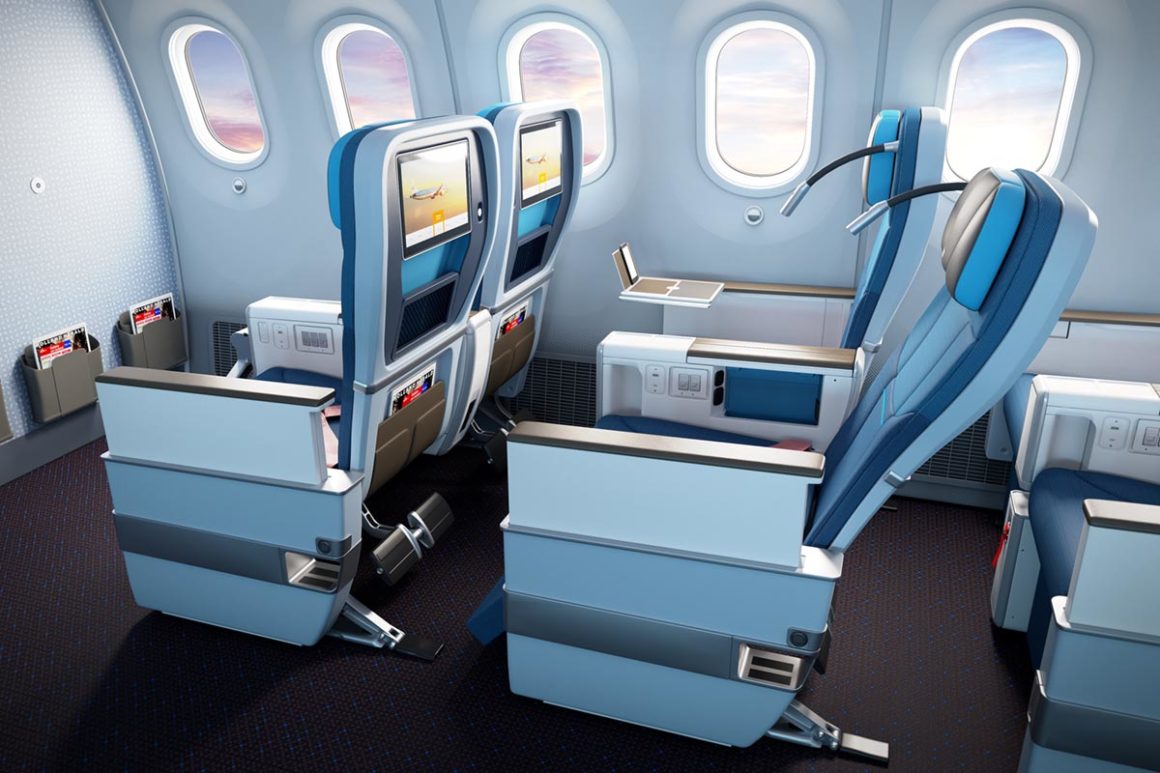 seat reclines, KLM Premium Comfort Class,