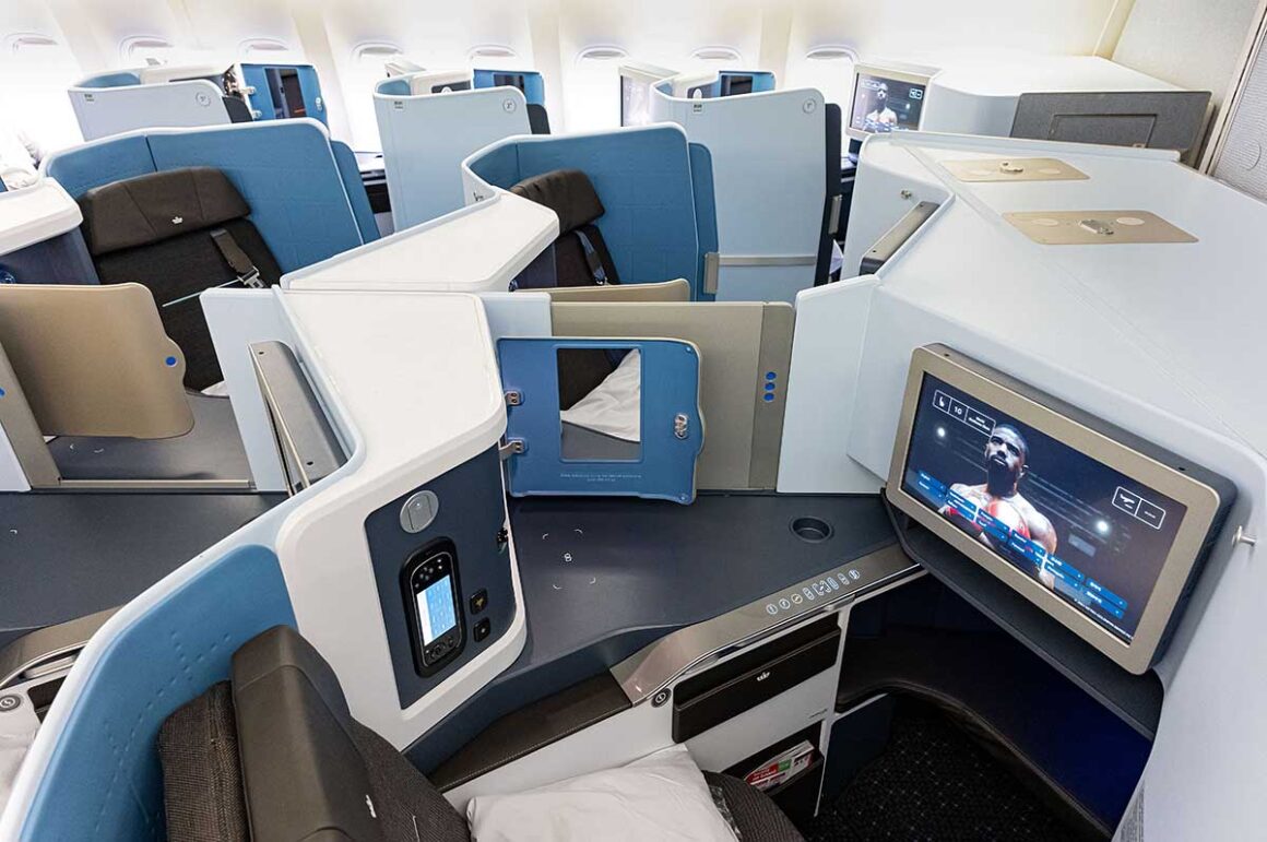 Sitzreihen, KLM World Business Class, 777-300