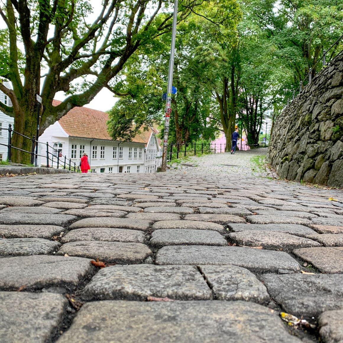 Stavanger Landgang Gamle Stavanger Kopfsteinpflaster Erdölmuseum