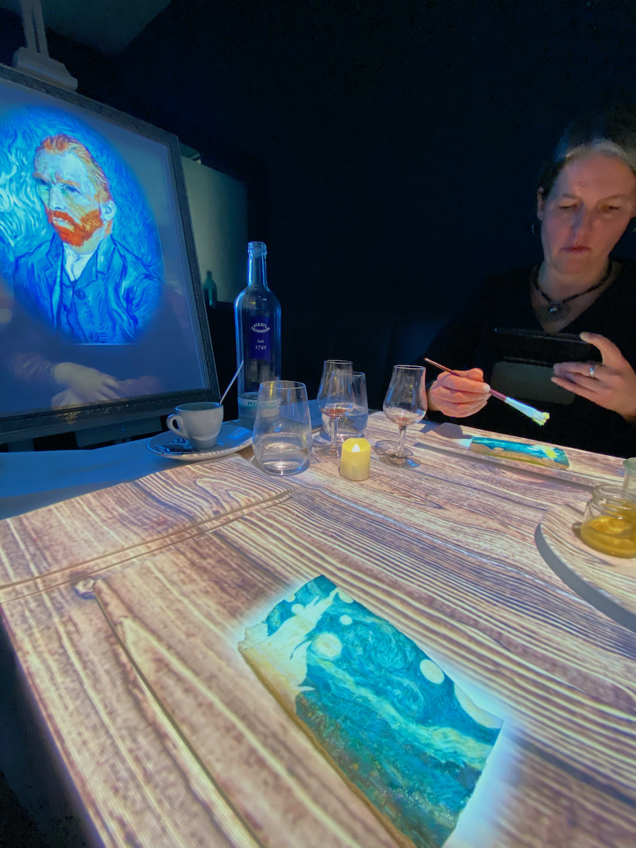 Interaktive Dinner. Mal-Zeit! 13 Seven Paintings, Flemings Hotel, München