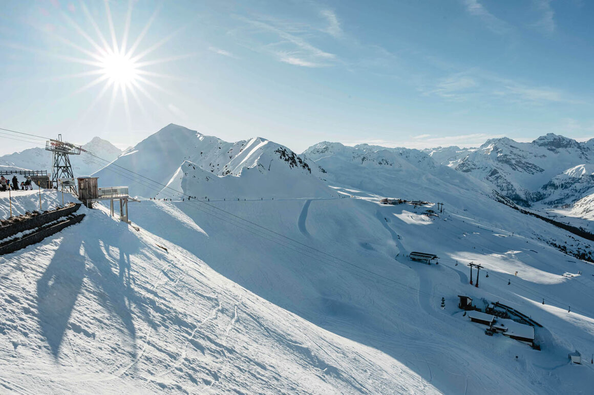 Bergpanorama, Jakobshorn, Ausblick, Winter, Davos