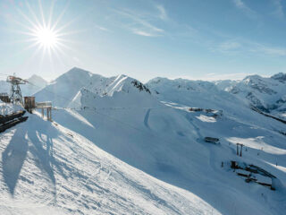 Bergpanorama, Jakobshorn, Ausblick, Winter, Davos