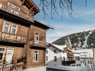 Häuser, Winter, Davos Platz,