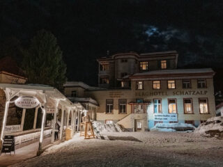 Nacht, Hotel Schatzalp, Winter, Davos