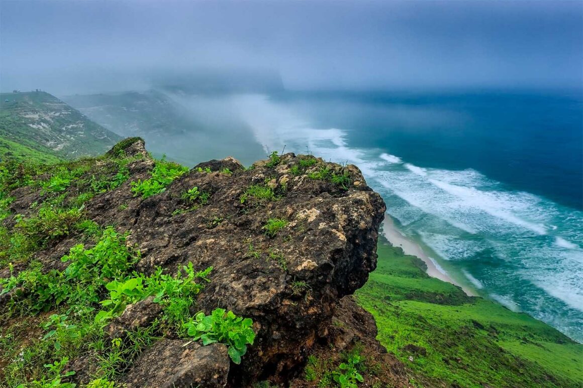 Salalah. Arabia Felix im Nieselregen 3 Aussicht, Meer, Küste, Salalah, Oman