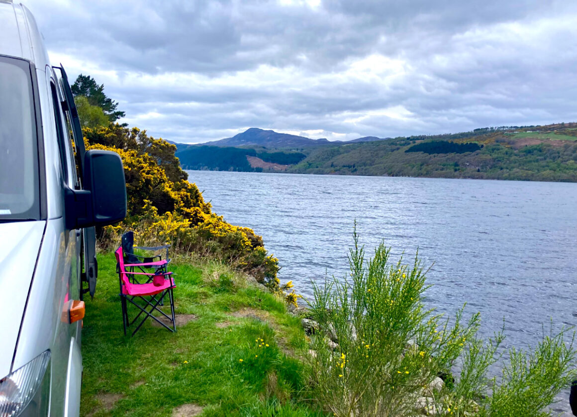Schottland. Glühende Camper-Liebe 21 Schottland, Camper, LochNess, Aussicht
