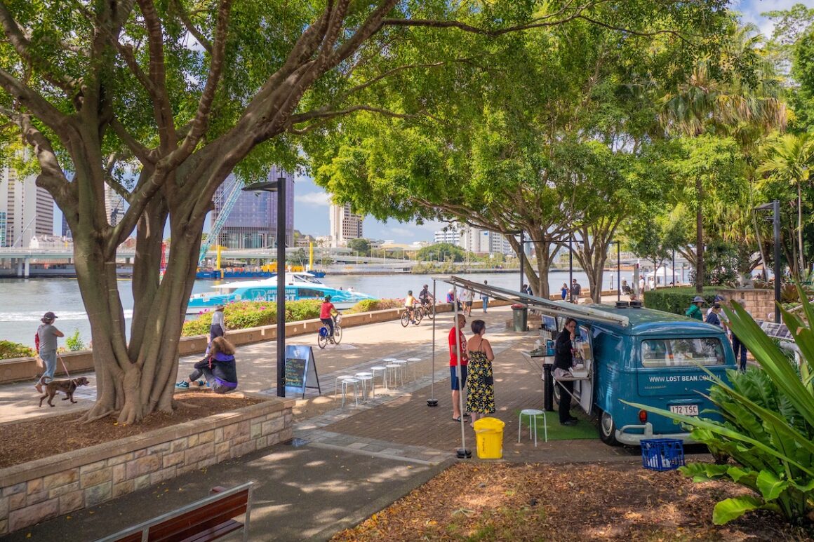 Brisbane. Vom Underdog zum Hotspot 2 Brisbane, Queensland, Australien, South Bankds Parklands