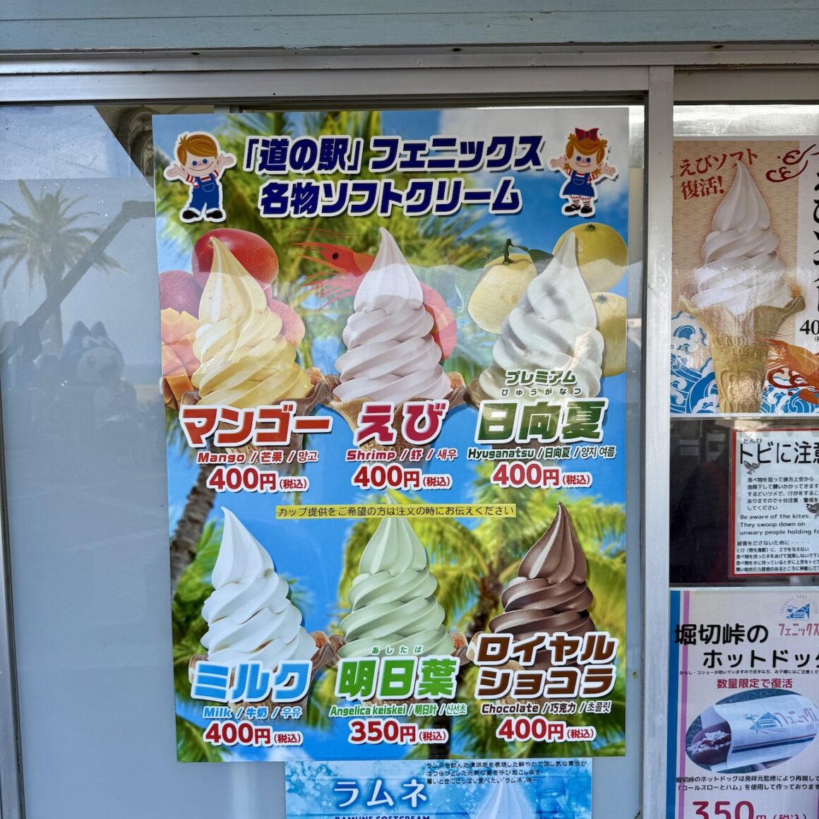 Kyushu. Japans Küstbarkeiten 20 Kyushu Nichinan Coast Shrimps-Softeis