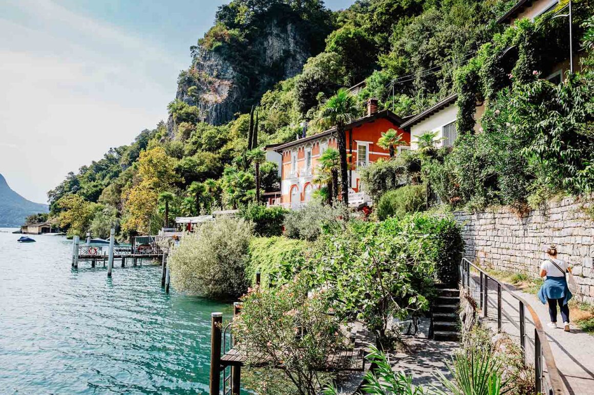 Lugano: 10 persönliche Reise-Tipps 31 Haus, Olivenweg, Luganersee, Tessin