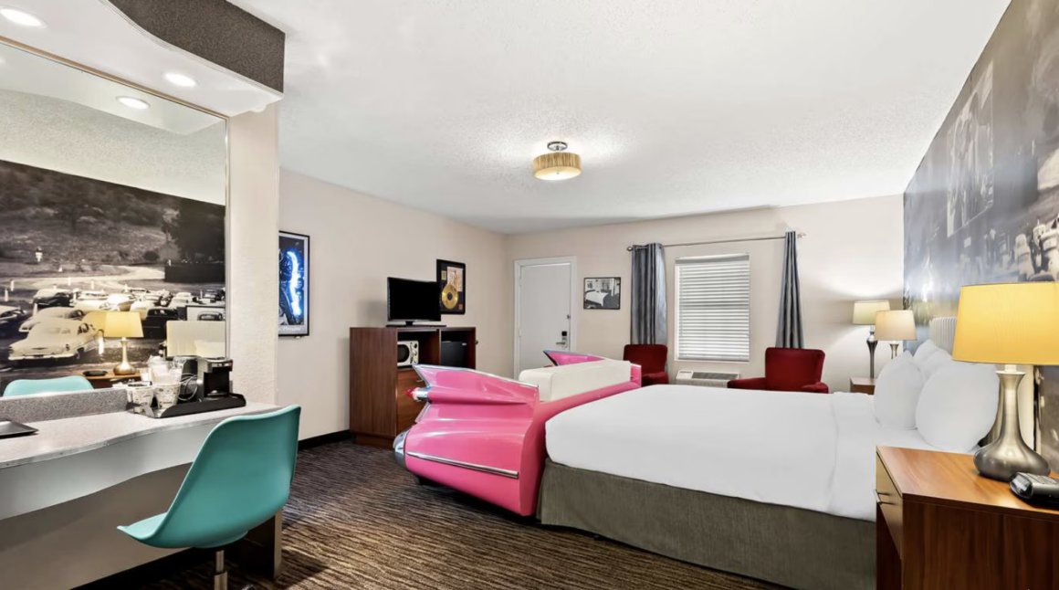 Springfield, Missouri. Geburtsort der Route 66 27 Best Western, Zimmer, Auto