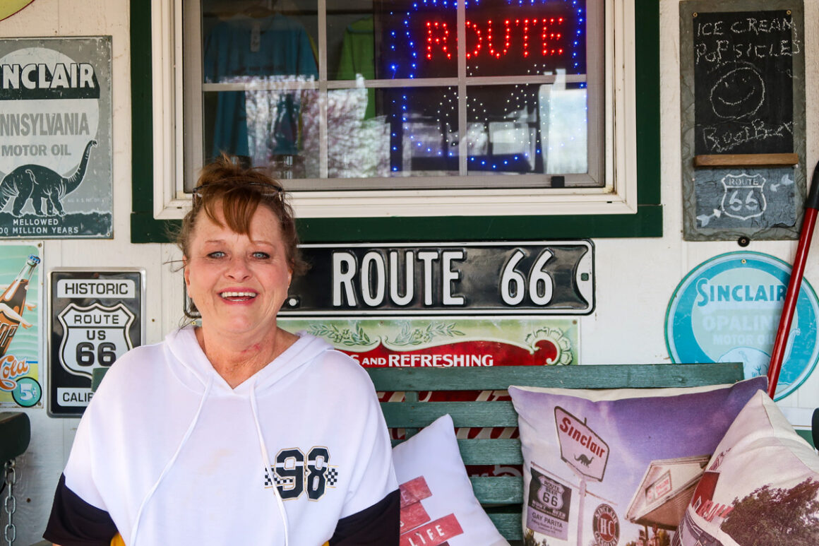 Springfield, Missouri. Geburtsort der Route 66 22 Barnes, Tankstelle, Route 66