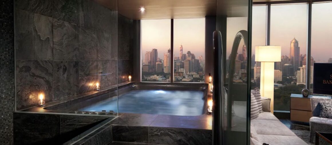 SO/ Bangkok. Hoch überm Lumphini Park 10 BKK, Hotel, Luxus, Ausblick, Badewanne