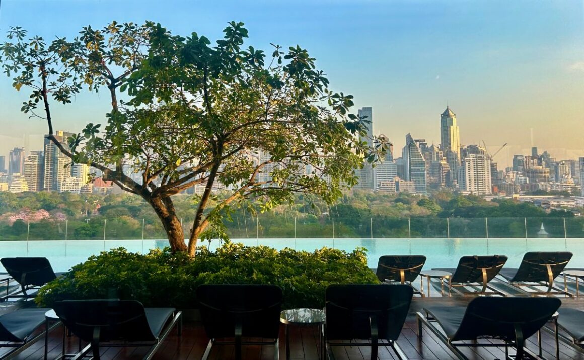 SO/ Bangkok. Hoch überm Lumphini Park 15 BKK, Infinity Pool, Natur, Skyline