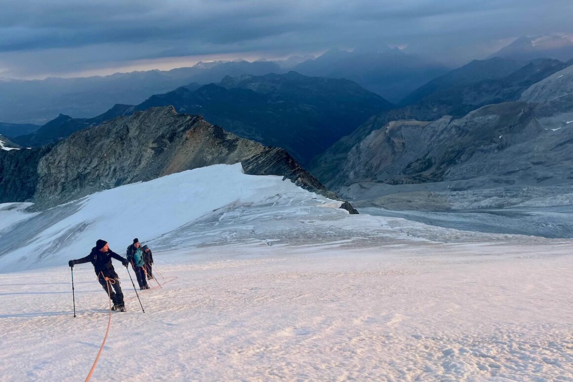 Val d'Anniviers. Mein erstes Mal auf einem Viertausender 23 Bishorn, Zinal, Val d'Anniviers, Schweiz, Viertausender, Berg, Gletscher